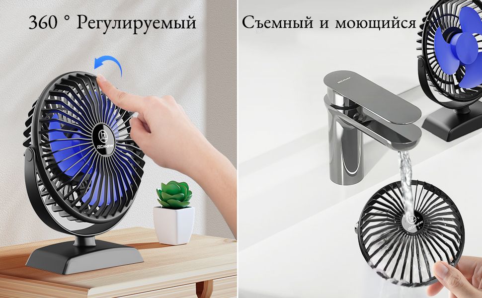 вентилятор настольный бесшумный/Модный и популярный вентилятор от юсб.(图6)