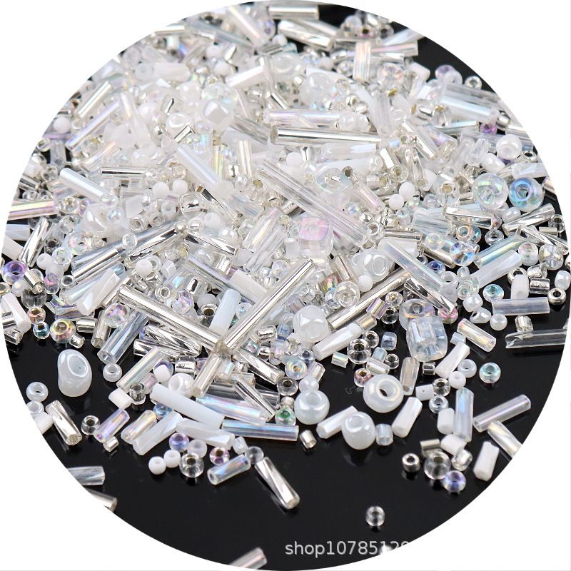 Бисер для рукоделия 1,5*13 мм 10 гр около 500 шт; бисер для плетения и вышивания, бусины для скрапбукинга; стеклярус