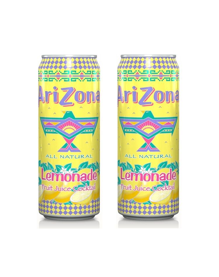 Напиток сокосодержащий AriZona Lemonade Лимонад, 650 мл х 2 шт