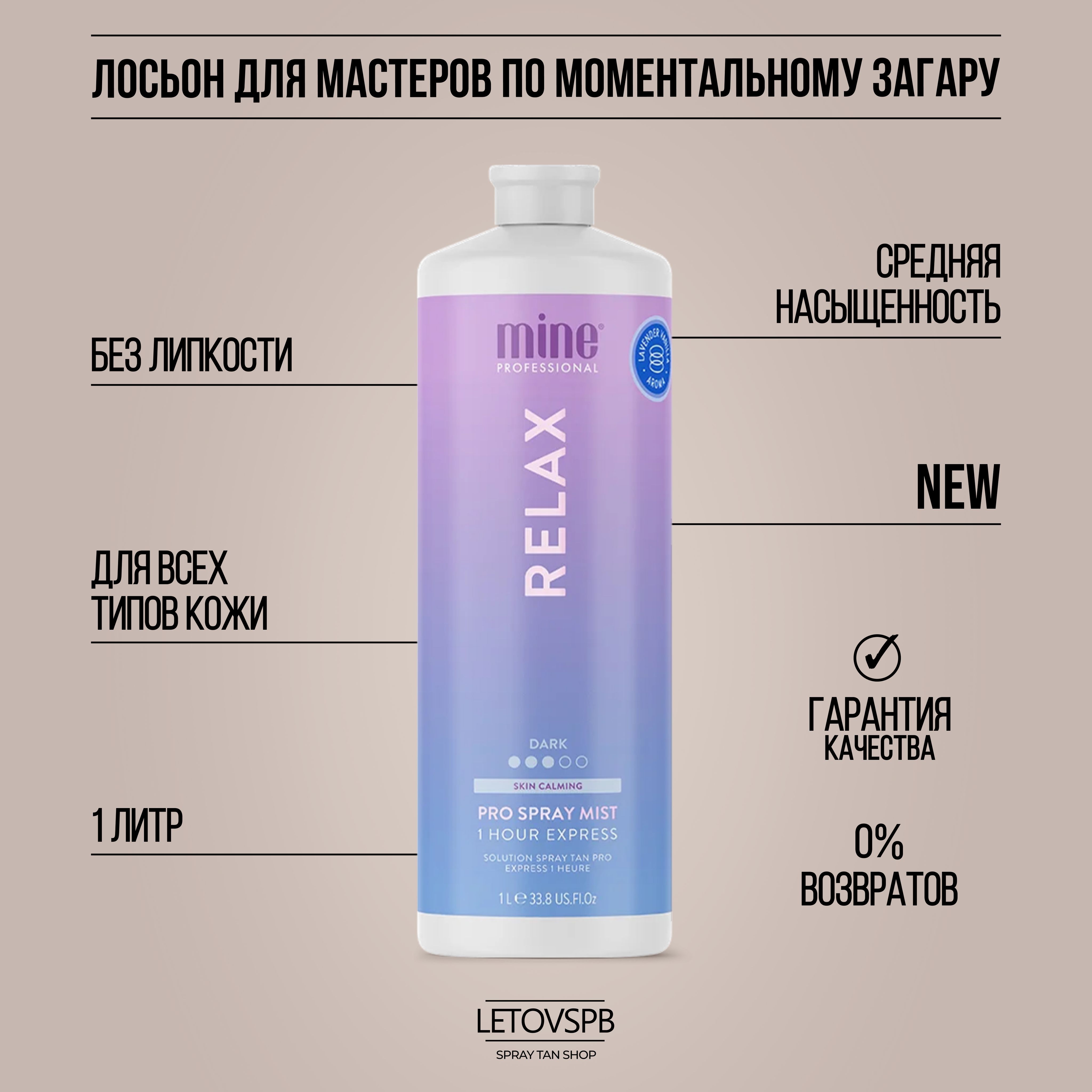 MineTan Лосьон для моментального загара Relax Pro Spray Mist