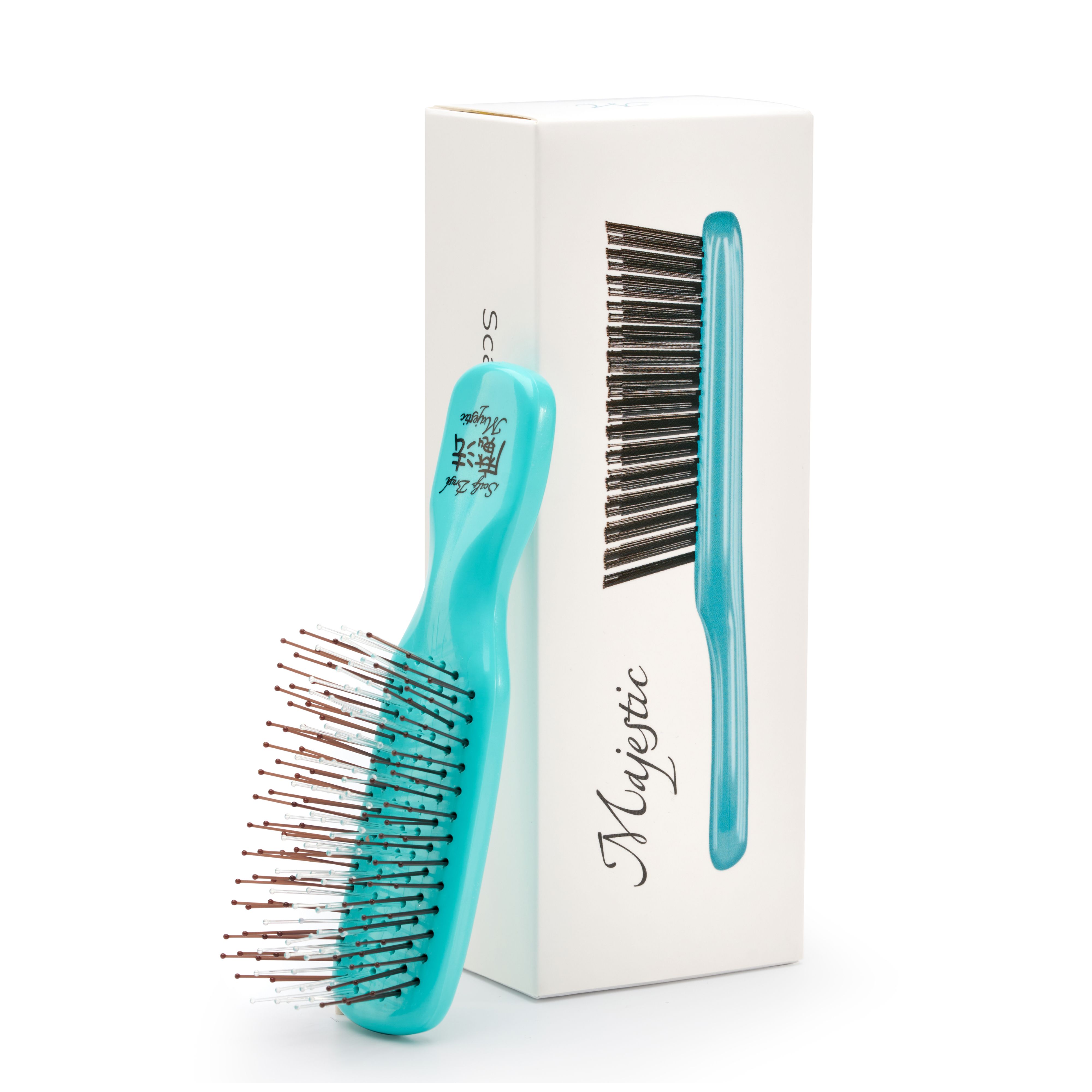 Majestic Scalp Brush японская расческа Tiffany Mini для тонких и ослабленных волос, мягкая, трихологическая, 192 зубчика