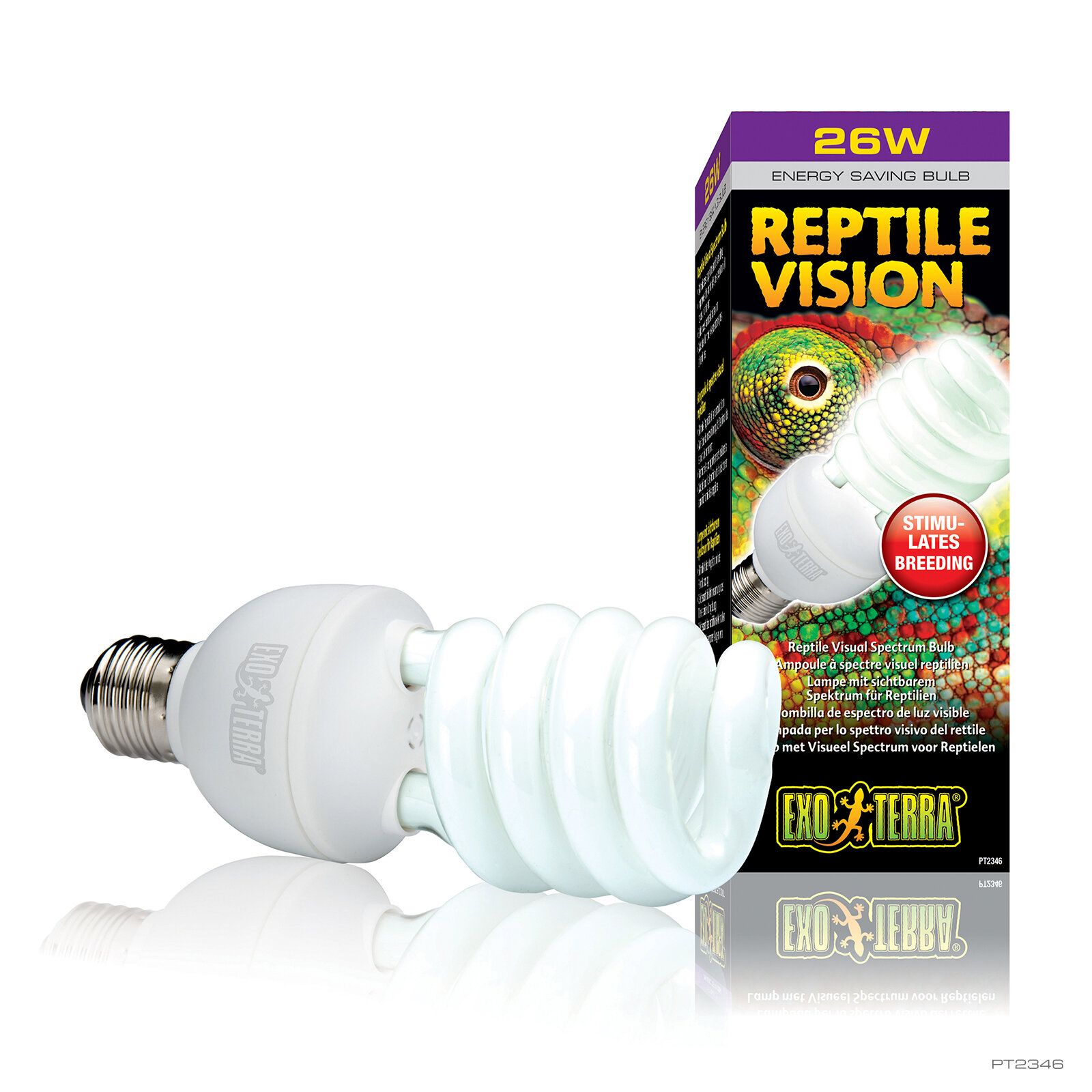 EXO TERRA Лампа адаптированая к зрению рептилий "Reptile Vision Compact", 25W