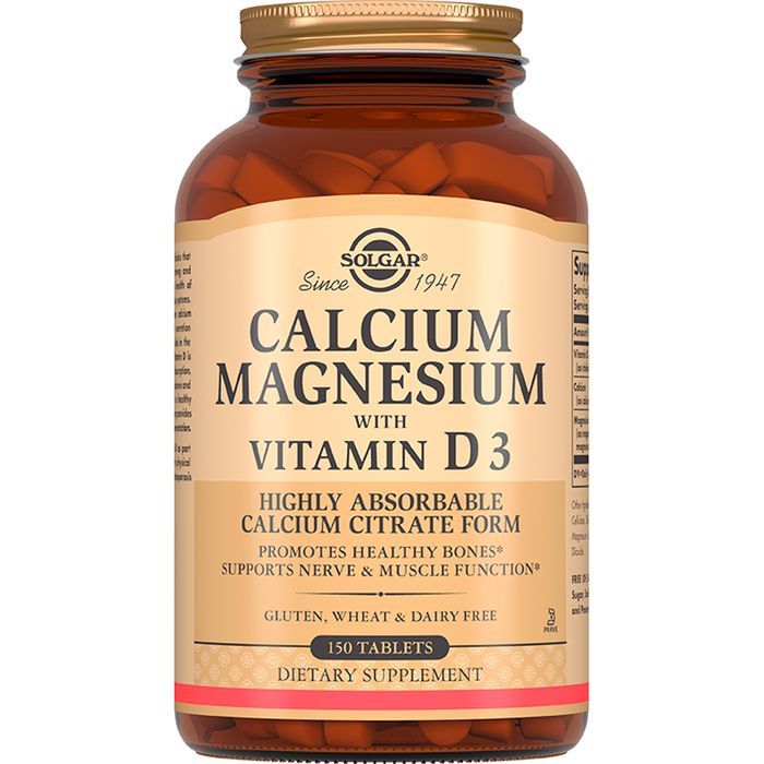 Solgar, Calcium Magnesium with Vitamin D3 "Кальций-Магний с Витамином D3", 150 таблеток