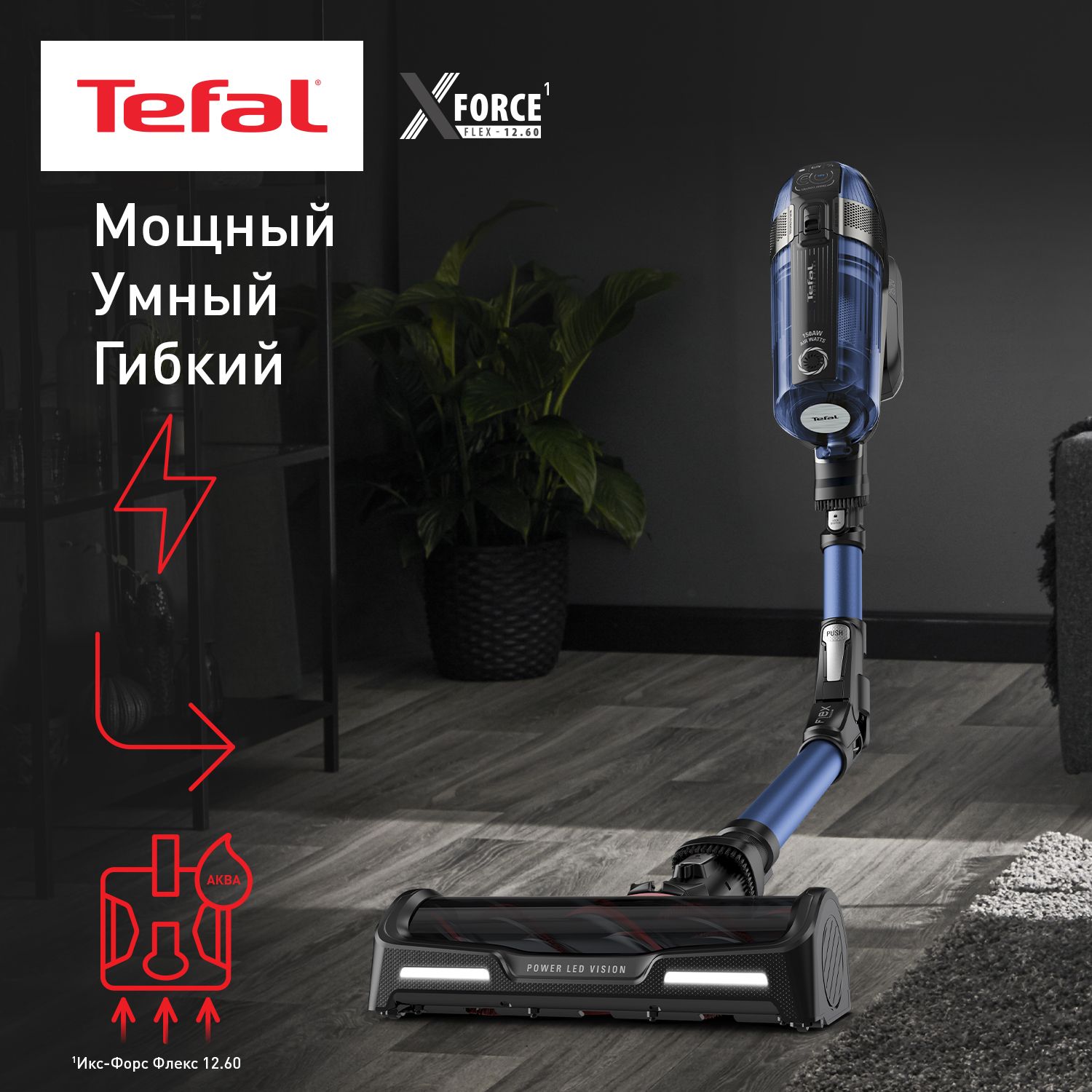 Беспроводной пылесос tefal x force flex 12.60