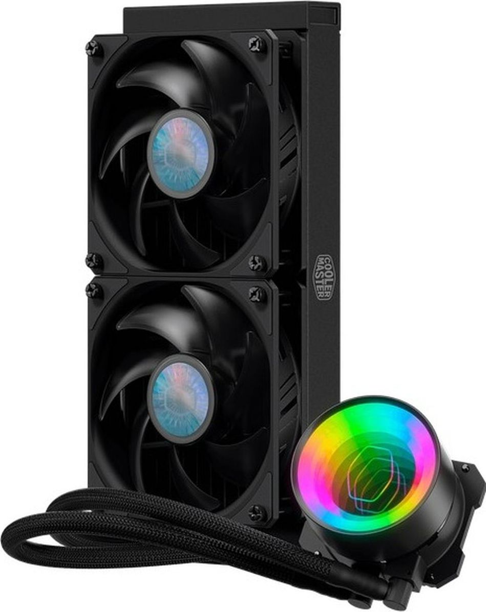 СистемаводяногоохлаждениядляПКCoolerMasterMasterLiquidML240Mirror1800об/мин(MLX-D24M-A18PK-R1)