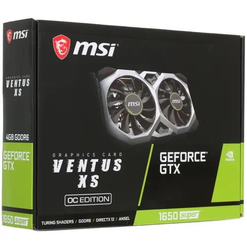 MSIВидеокартаGeForceGTX1650SUPER4ГБ(GeForceGTX1650SUPERGAMINGX4GD6)