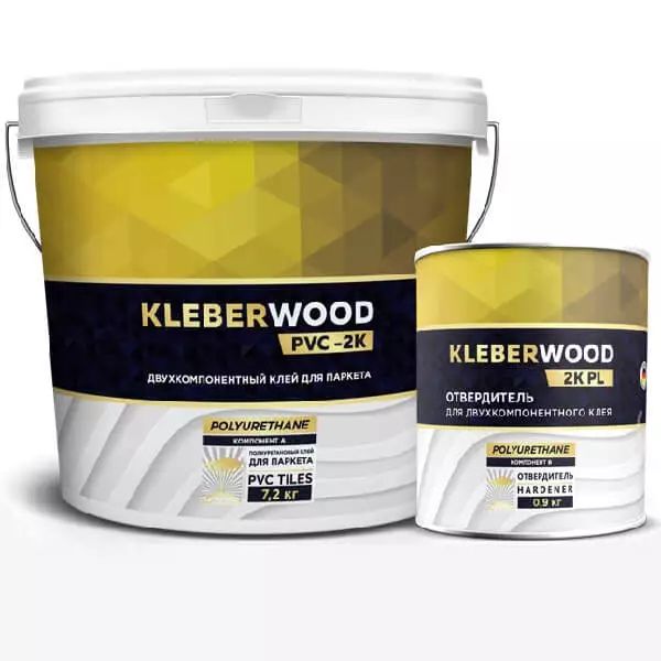 Клей двухкомпонентный полиуретановый для укладки паркета KLEBERWOOD 2K PL (8,1 кг)