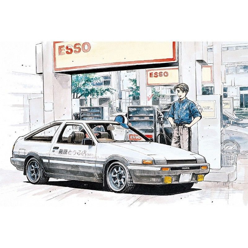 Сборная модель Машинка Aoshima-06469 1/32 Initial D Fujiwara Takumi Toyota AE86 car model kit