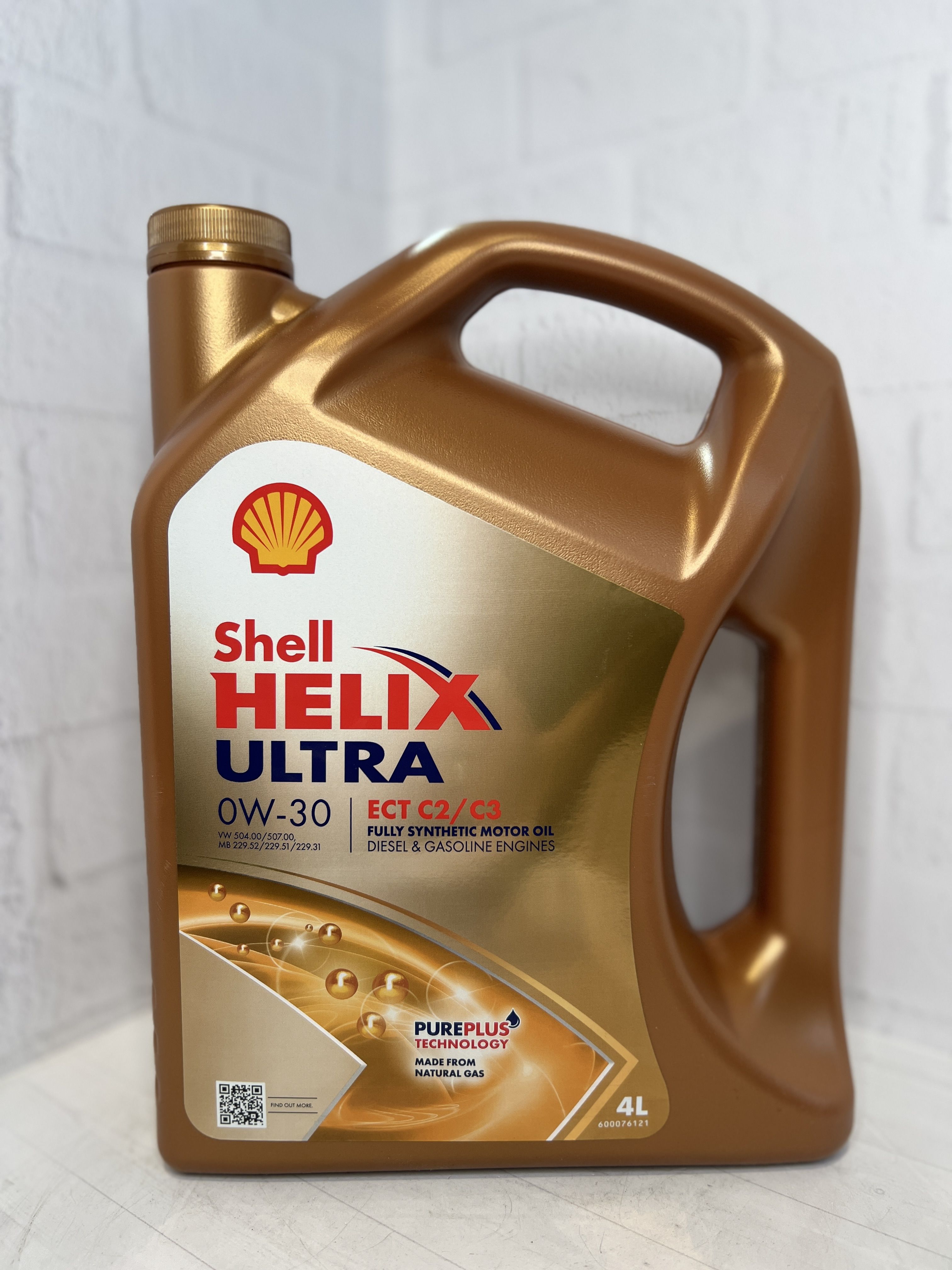 Shell helix ultra ect c2/c3 0W-30 Масло моторное, Синтетическое, 4 л