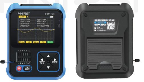 Цифровой осциллограф 3 в 1 FNIRSI DSO-TC3 c тестером электронных компонентов и генератор сигналов