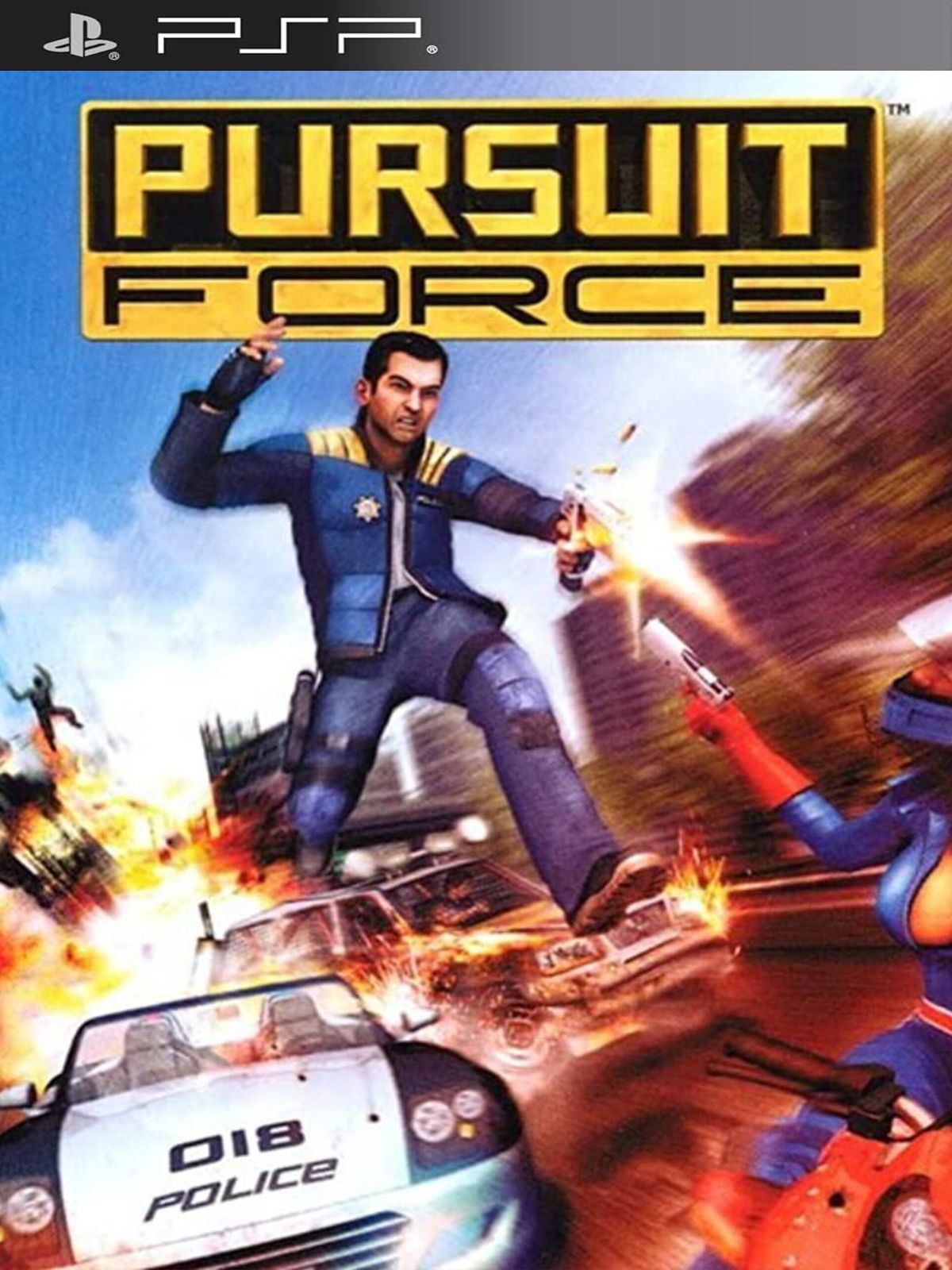 Pursuit Force ENG Видеоигра на диске PSP ULES 00019. Товар уцененный