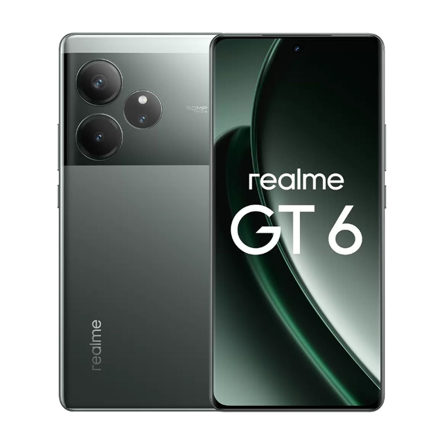 realmeСмартфонGT6T12/256ГБ,зеленый