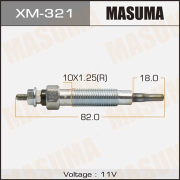 Свеча накаливания 11V Mitsubishi Galant 2.0TD 92-04/Pajero 2.5TD 90>