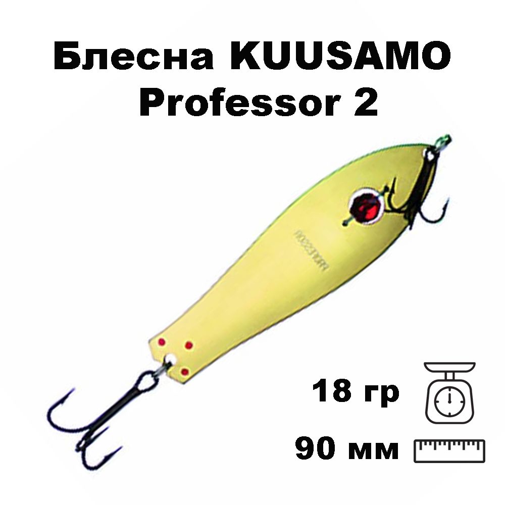 Блеснаколеблющаяся(колебалка)KuusamoProfessor2,90мм,18гр.сбусинойB-S