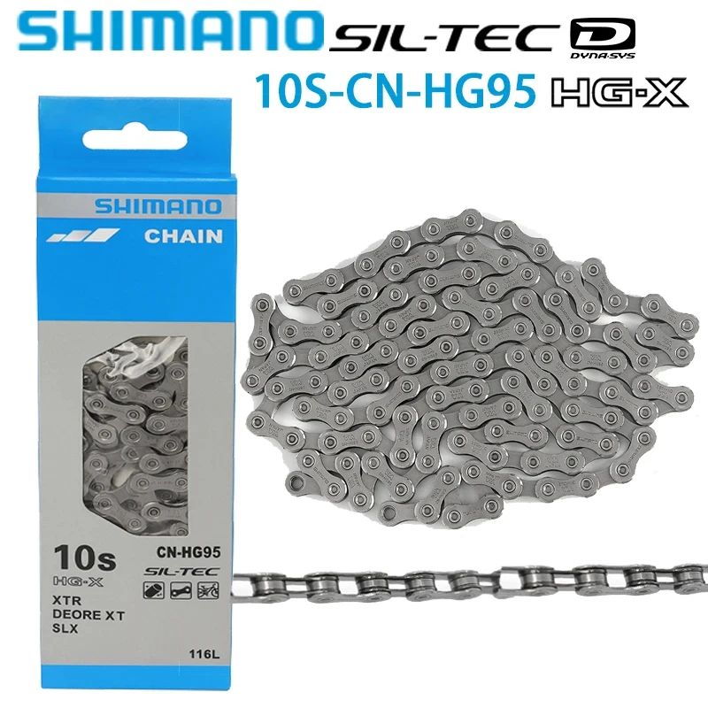 Цепь для горного/шоссейного велосипеда SHIMANO CN-HG95 10S 116L