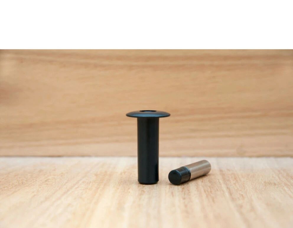 Упор магнитный автоматический скрытый Rivuz NS Turin черный матовый (2шт)