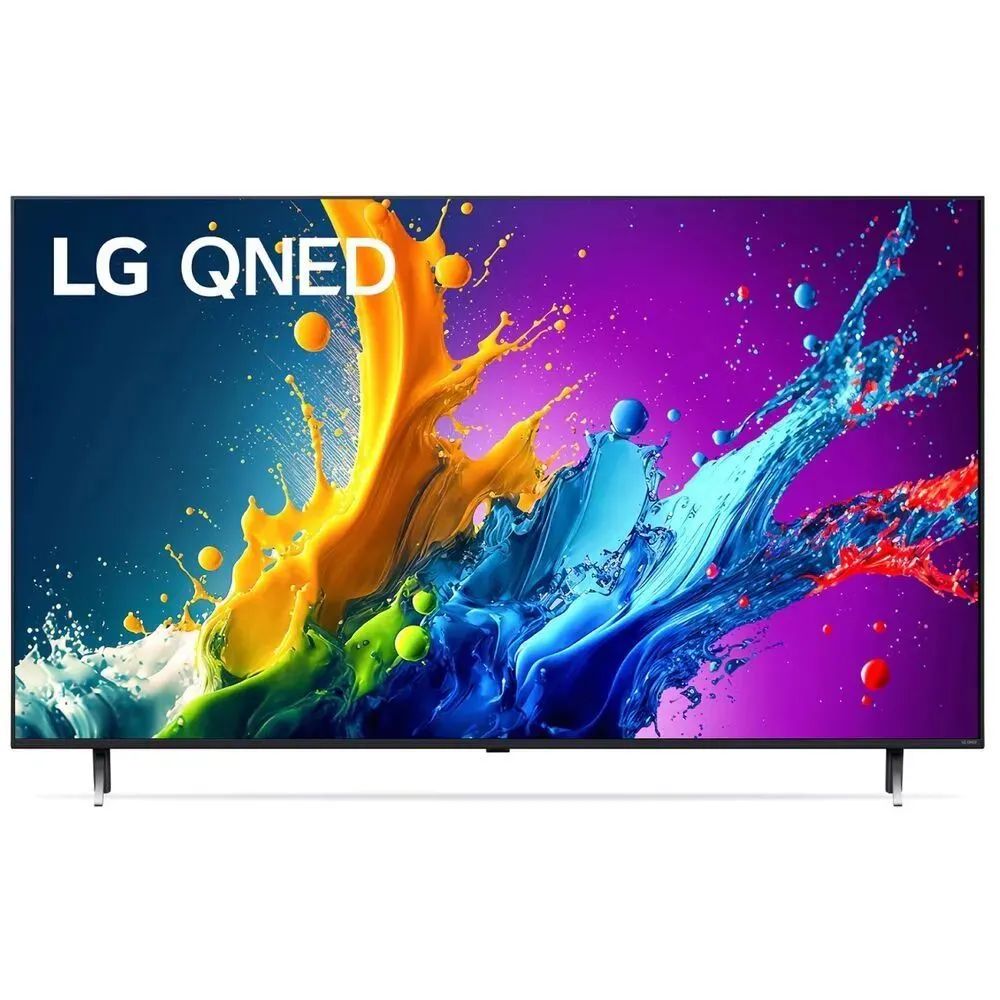 LGТелевизор43QNED80T6A.ARUB43",черный