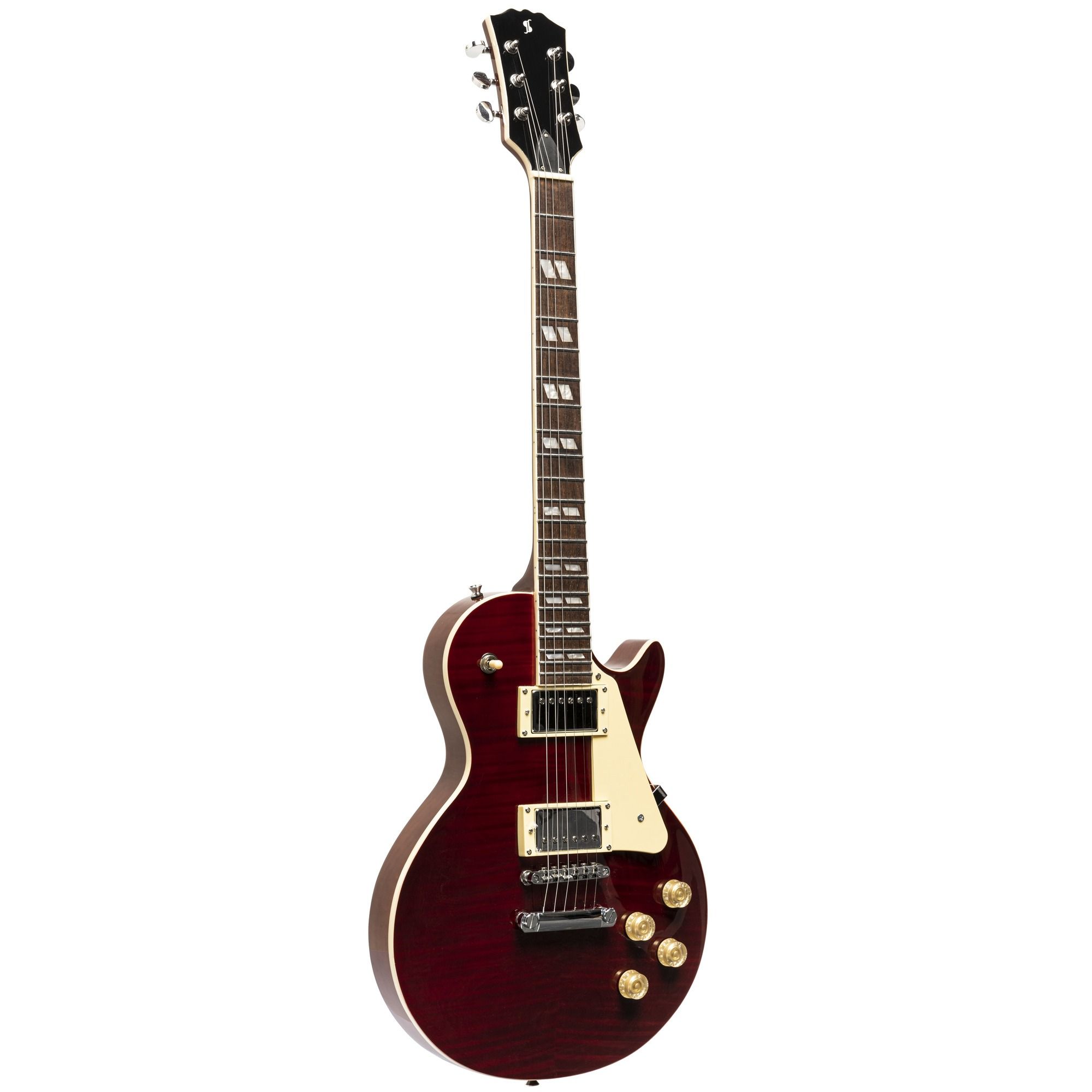 Электрогитара Les Paul STAGG SEL-DLX W RED