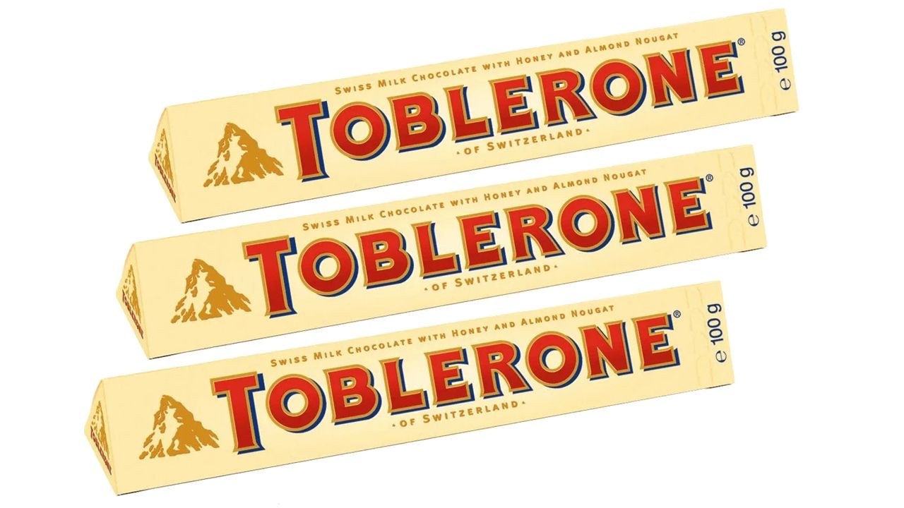 Шоколад KRAFT молочный "TOBLERONE" 100г*3штуки