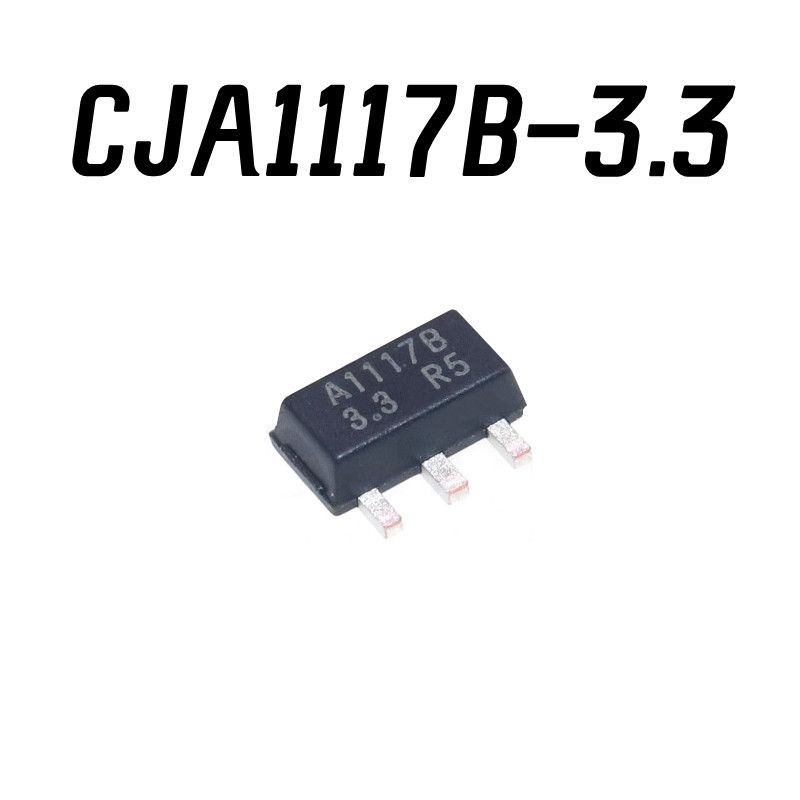 10штCJA1117B-3.3SOT-893.3V1AЛинейныйрегуляторснизкимуровнемотсеваСовершенноновыйоригинал