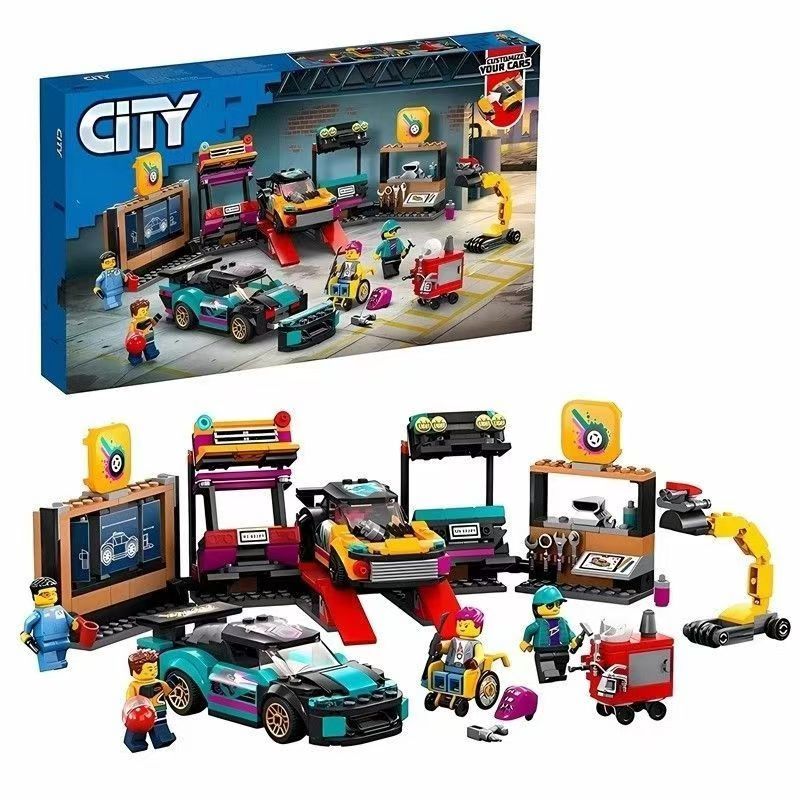 Конструктор LEGO City Автомобильная мастерская, 507 деталей, 6+, 60389