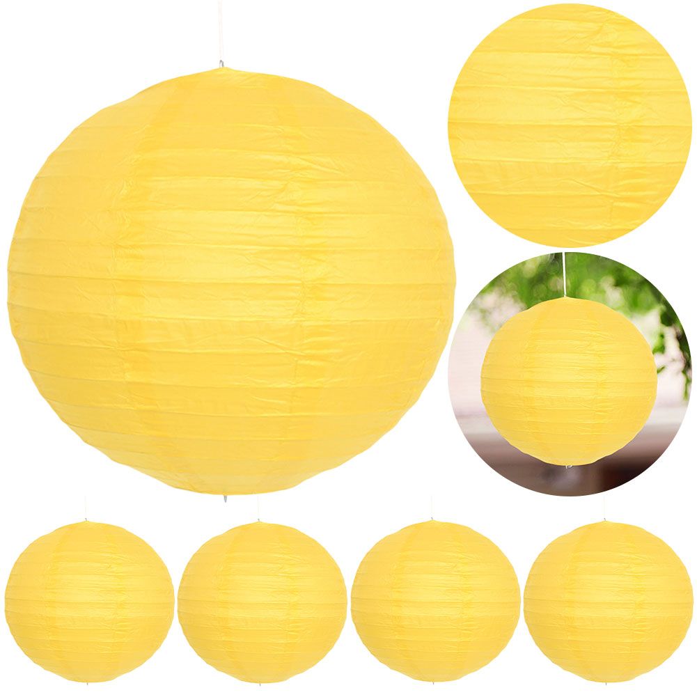 5pcs круглые китайские бумажные фонарики/праздничные принадлежности/4 дюйма