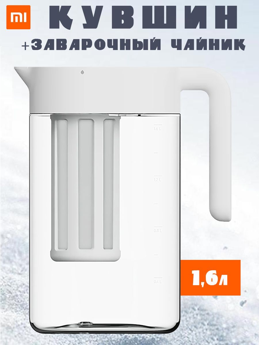 КувшиндляхолоднойводыXiaomiMijiaMJLSH01PLColdwaterbottle1,6л,белый