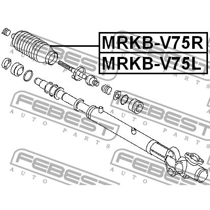 Пыльник рулевой MRKB-V75R FEBEST MRKB-V75R