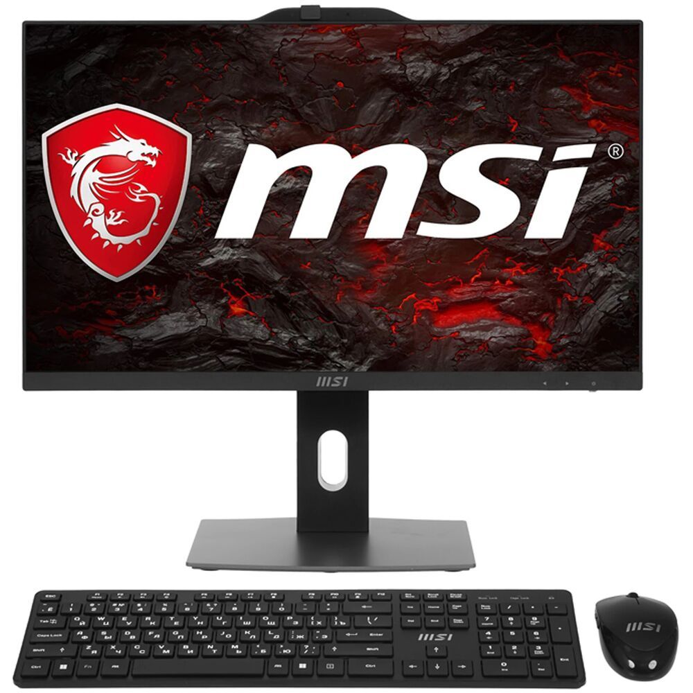 MSI 23.8" Моноблок Pro AP242P 14M-661XRU (Intel Core i7-14700, RAM 16 ГБ, SSD 512 ГБ, Intel UHD Graphics 770, , 9S6-AE0621-661, черный, Русская раскладка