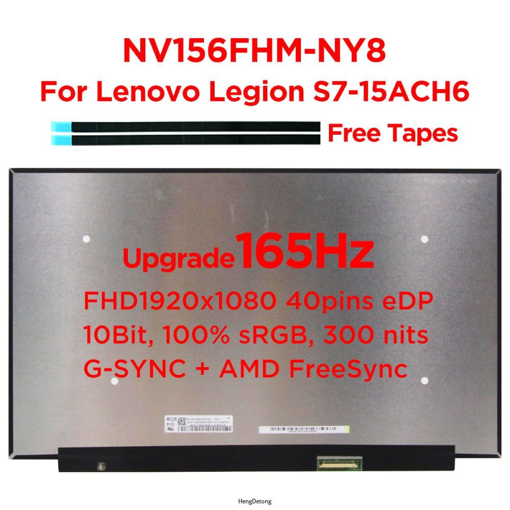 15.6-дюймовыйNV156FHM-NY8LP156WFGSPT2SPT3SPT5B156HAN12.HдляLenovoLegionS75-15ACH6/1920x1080(Матовая