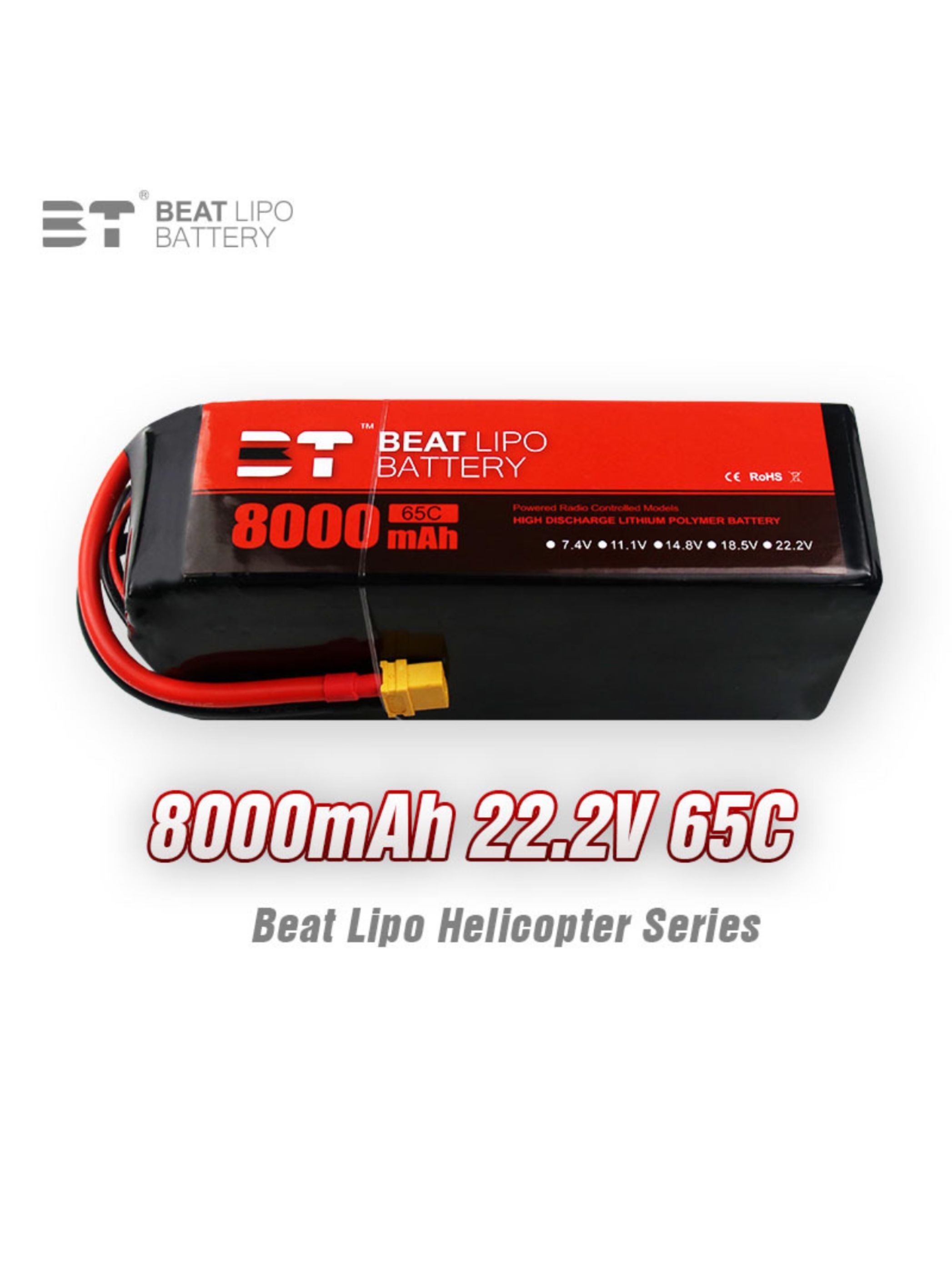 Аккумулятор Beat LiPo 8000mAh 65C XT60 1035гр для квадрокоптера FPV