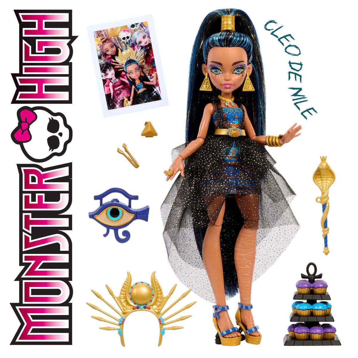 Шарнирная кукла Monster High Monster Ball HNF70 Cleo de Nile - Клео де Нил