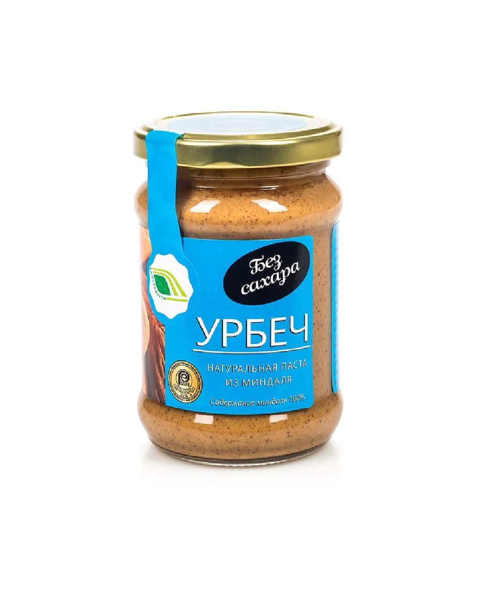 Урбеч Биопродукты из миндаля (без сахара) 280 г, Россия