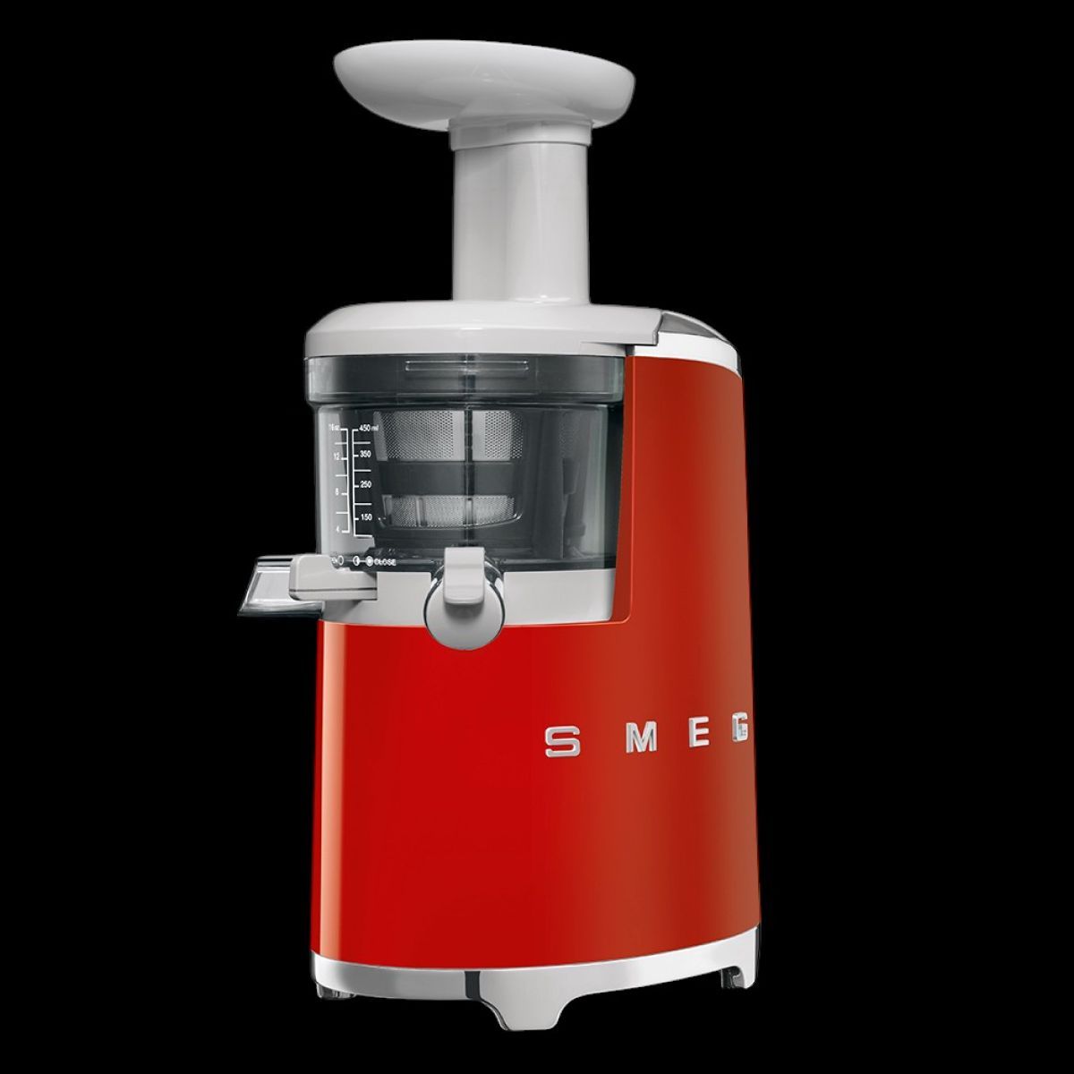 Соковыжималка шнековая SMEG SJF01RDEU / красная / 150 Вт