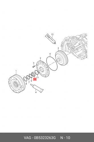 Шарикоподшипник, радиальный AUDI A4 2008-2012