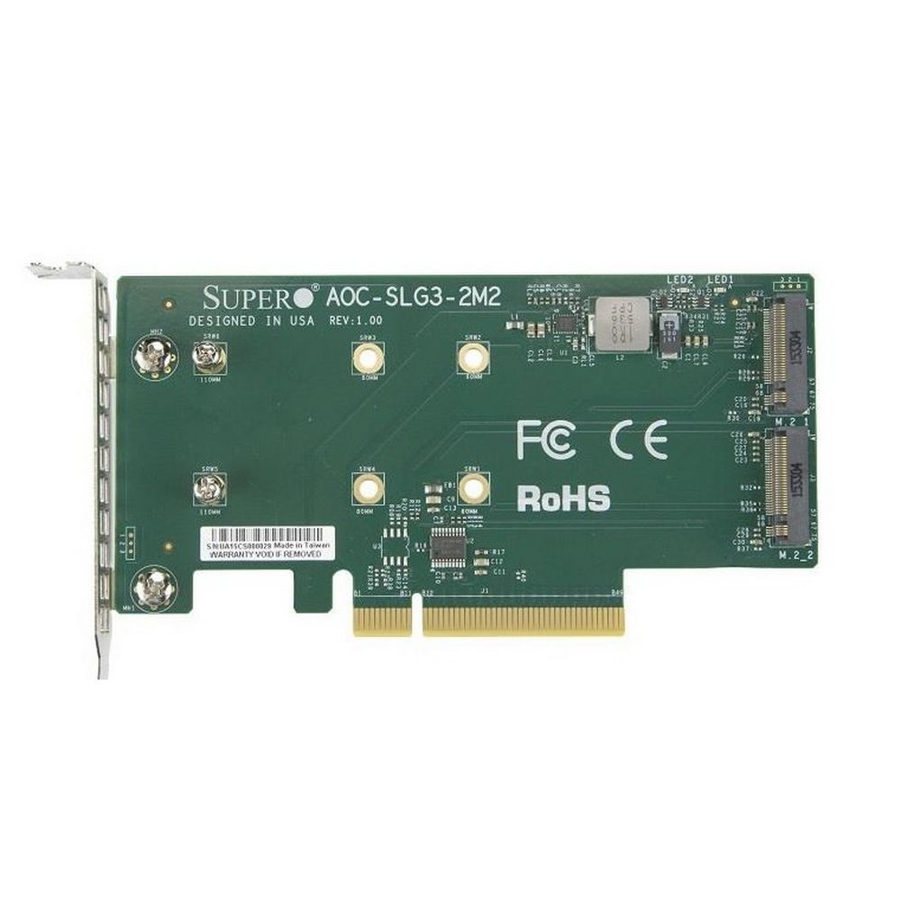 Контроллер Supermicro AOC-SLG3-2M2