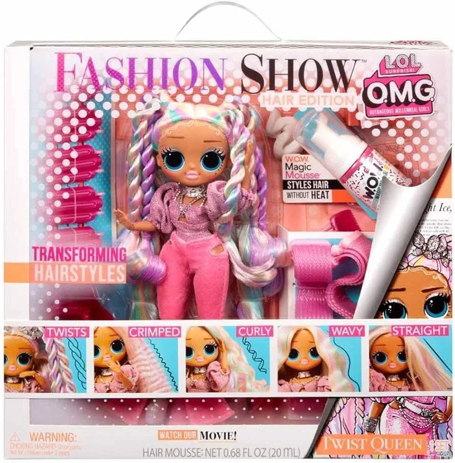 Кукла Лол LOL Surprise OMG Fashion Show Hair Edition Twist Queen Fashion Doll