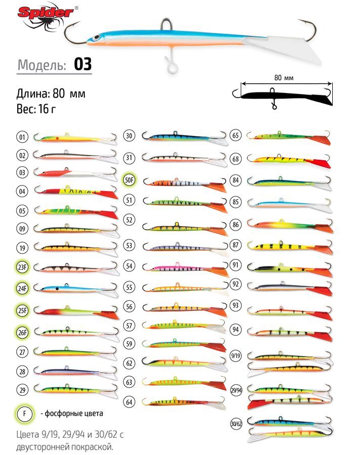 Балансир Spider Pro неоснащ. 03 16 гр. 80 мм 1