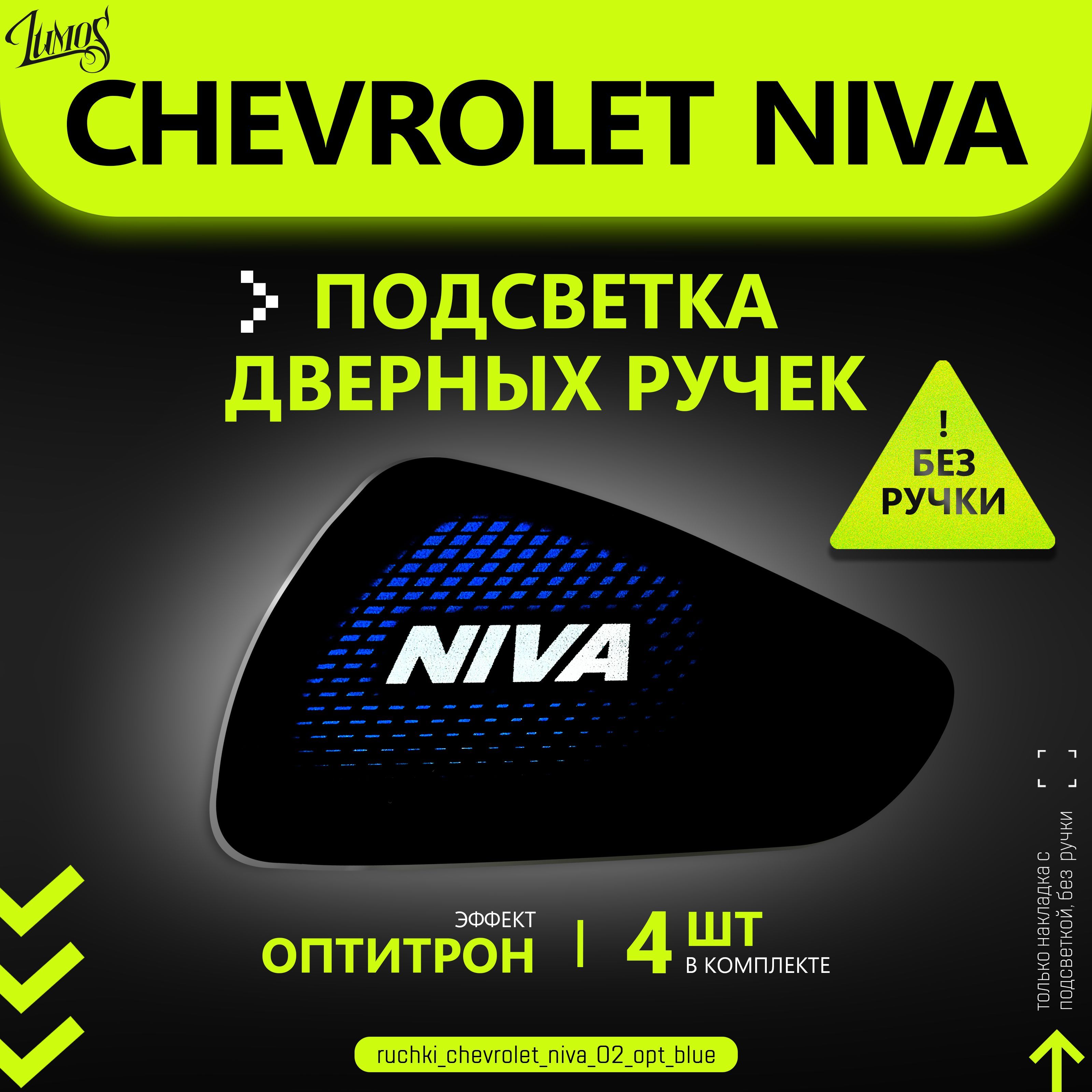 Подсветка внутренних дверных ручек автомобиля Chevrolet Niva