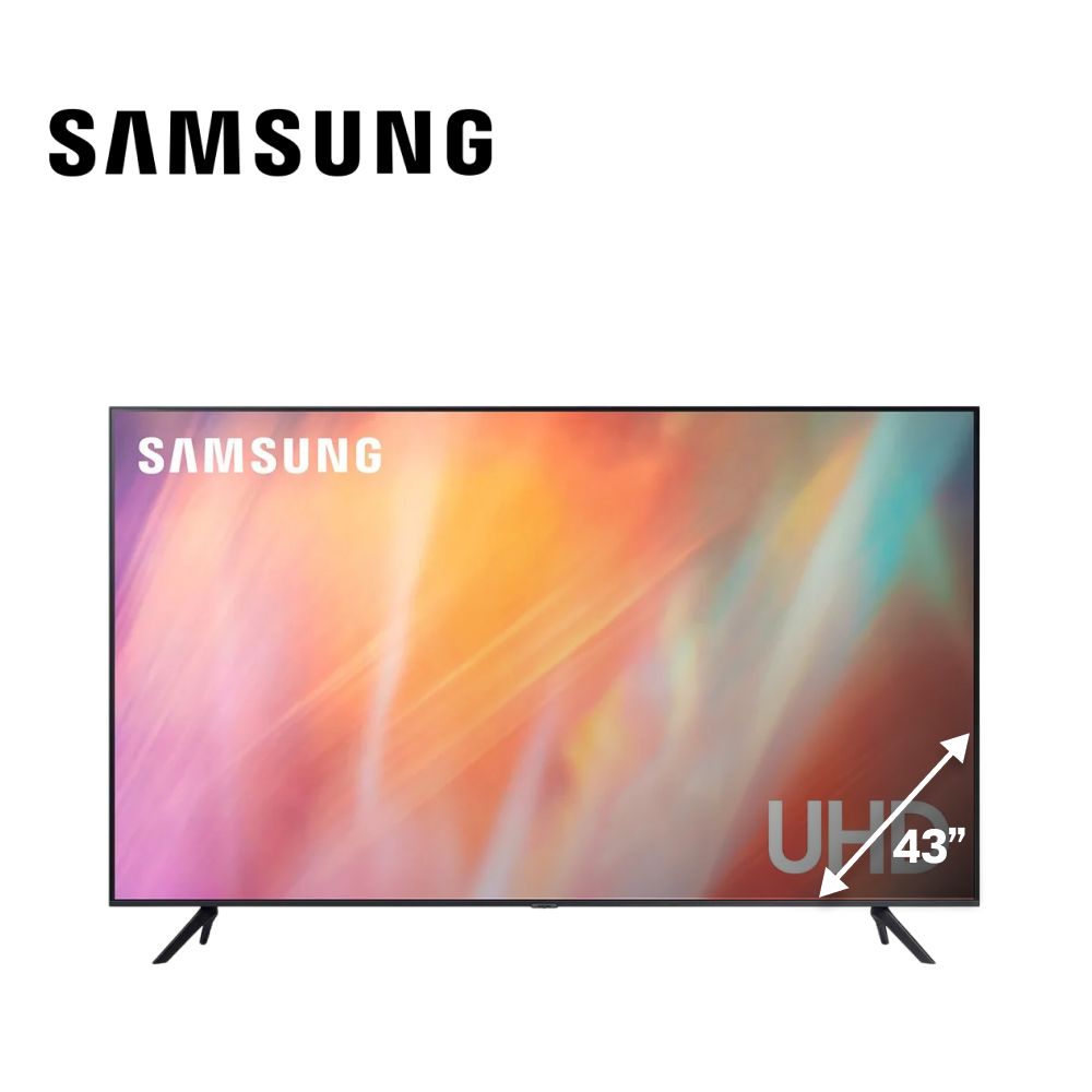 Samsung Телевизор UE43AU7101UCCE 43" 4K UHD, черный, темно-серый