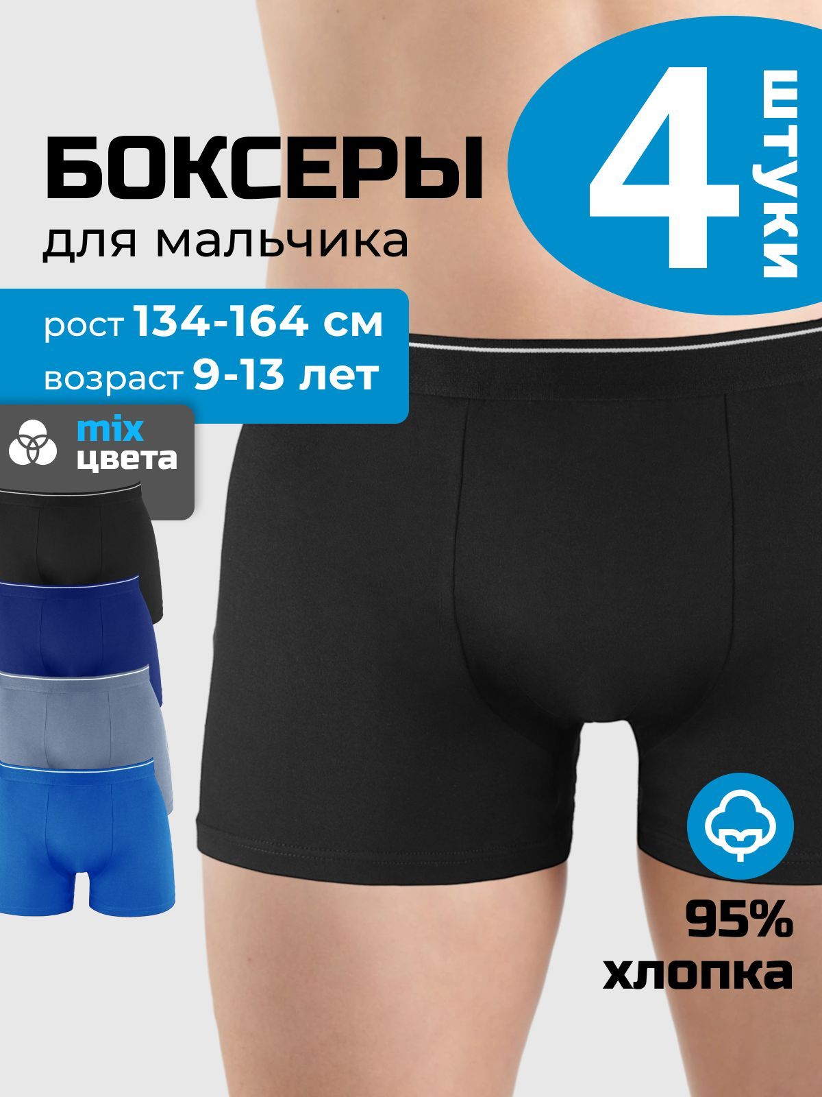 КомплекттрусовбоксерыPOWERBOXERS,4шт