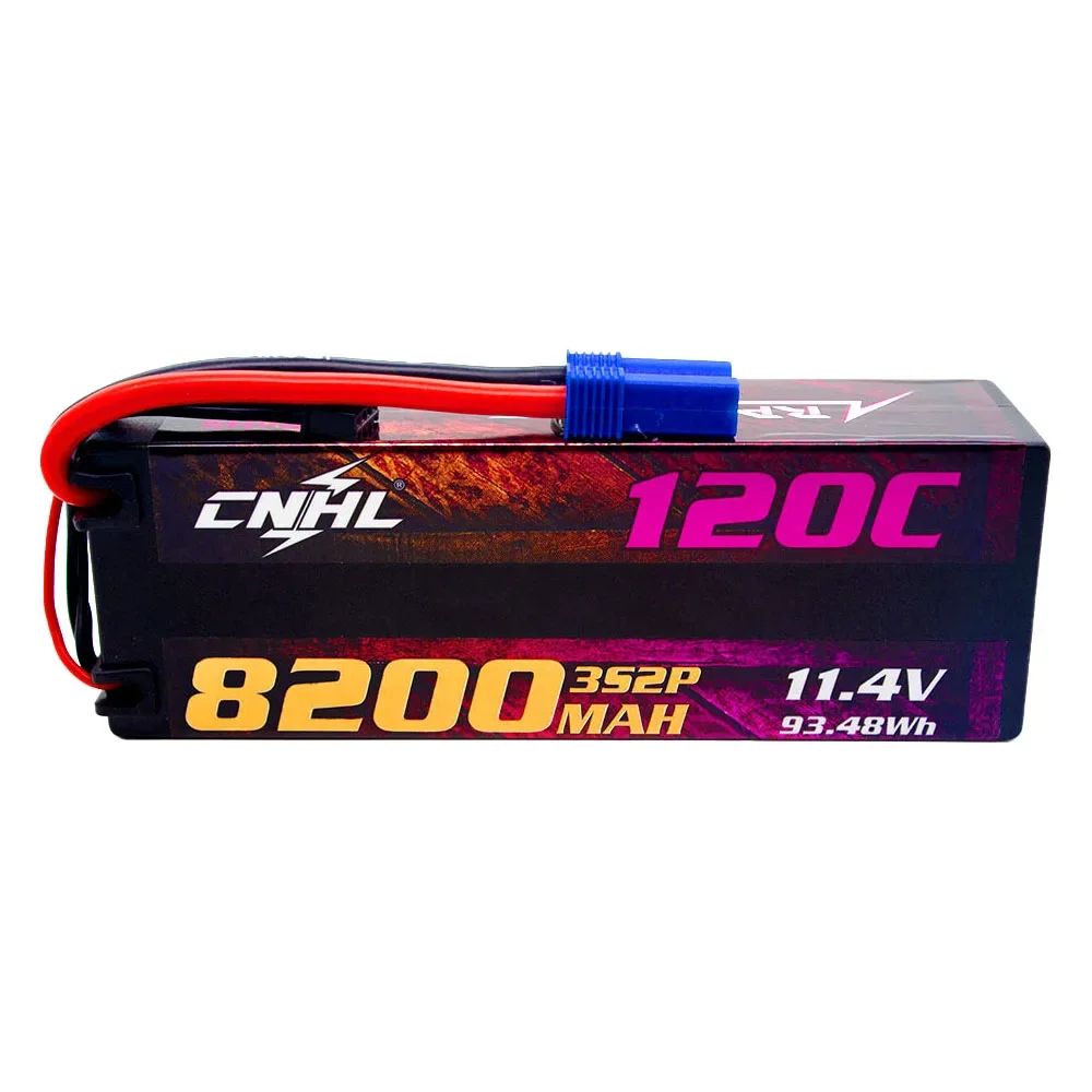 CNHL 2S 3S 4S Lipo аккумулятор 7,6 В 11,4 В 15,2 В 8200 мАч 120C HV HardCase с вилкой EC5