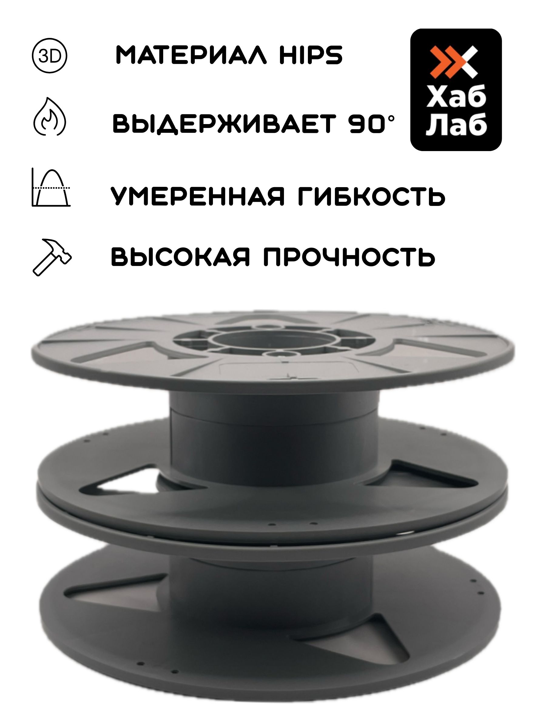 Фото 2: Катушка (2шт) для гирлянды, бобина для хранения филамента, катушка для проводов