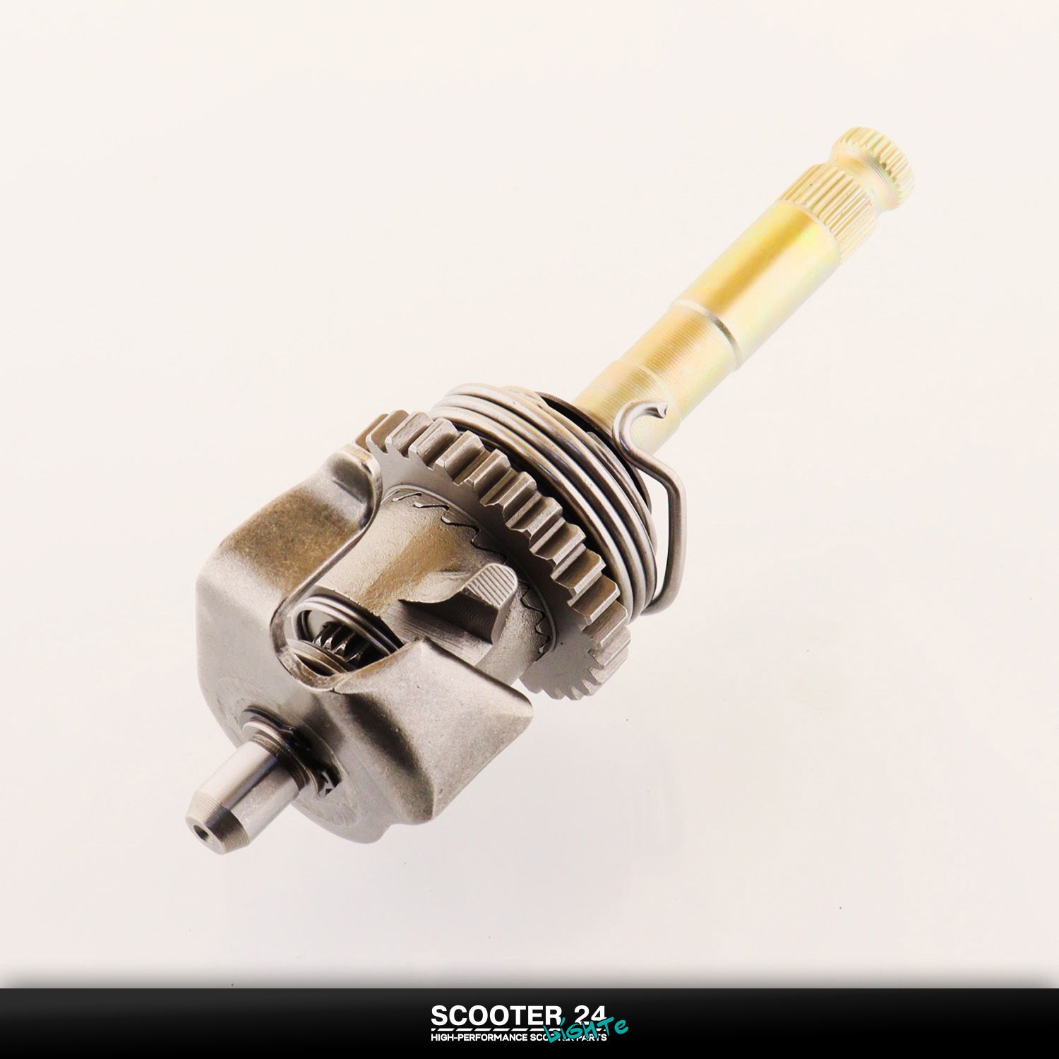 Вал заводной секстор кикстартера на мотоцикл и мопед 4T CG 125 / 150 Хонда