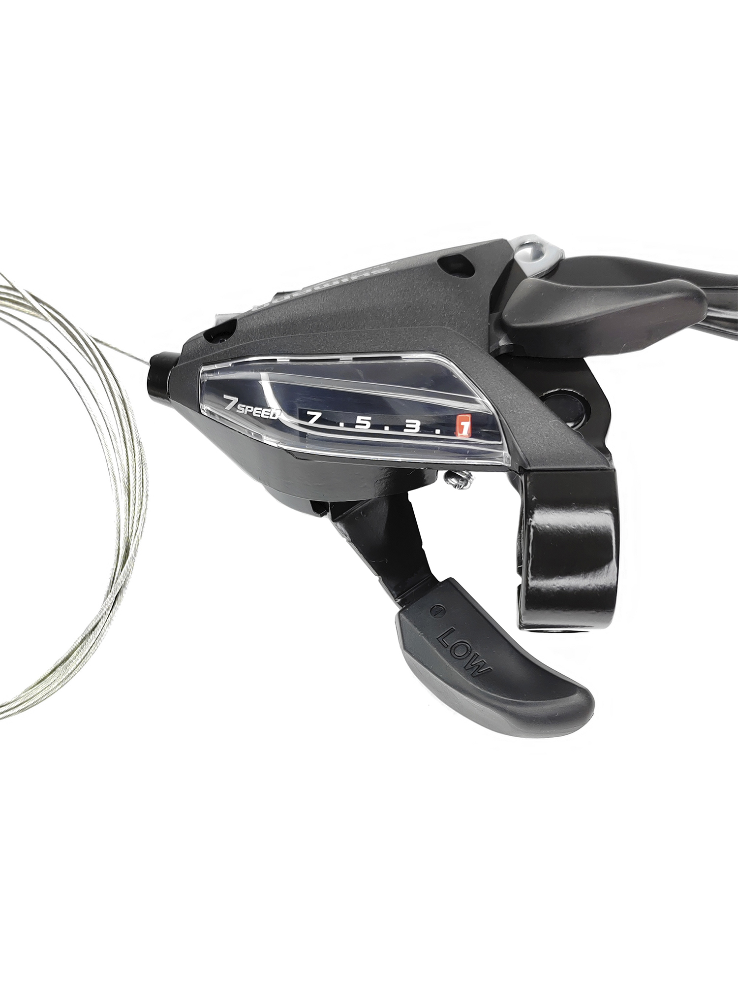 Shimano Шифтер ручка тормоза ST-EF500, 7 скоростей, под 2 пальца, под правую руку, трос 205 см, BOX — Товары для велоспорта — фото 3