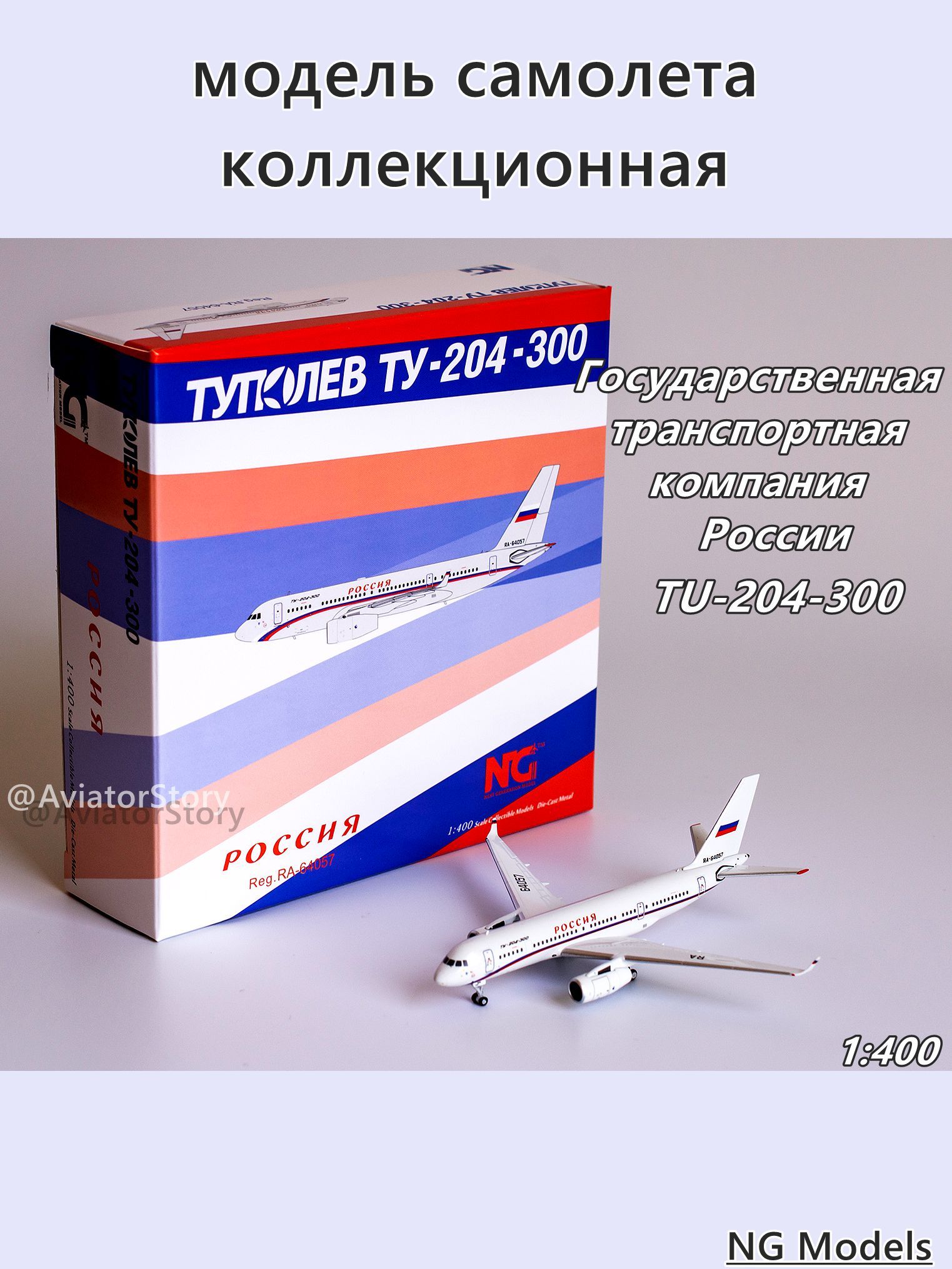 Russia State Transport Company TU-204-300 Металлическая