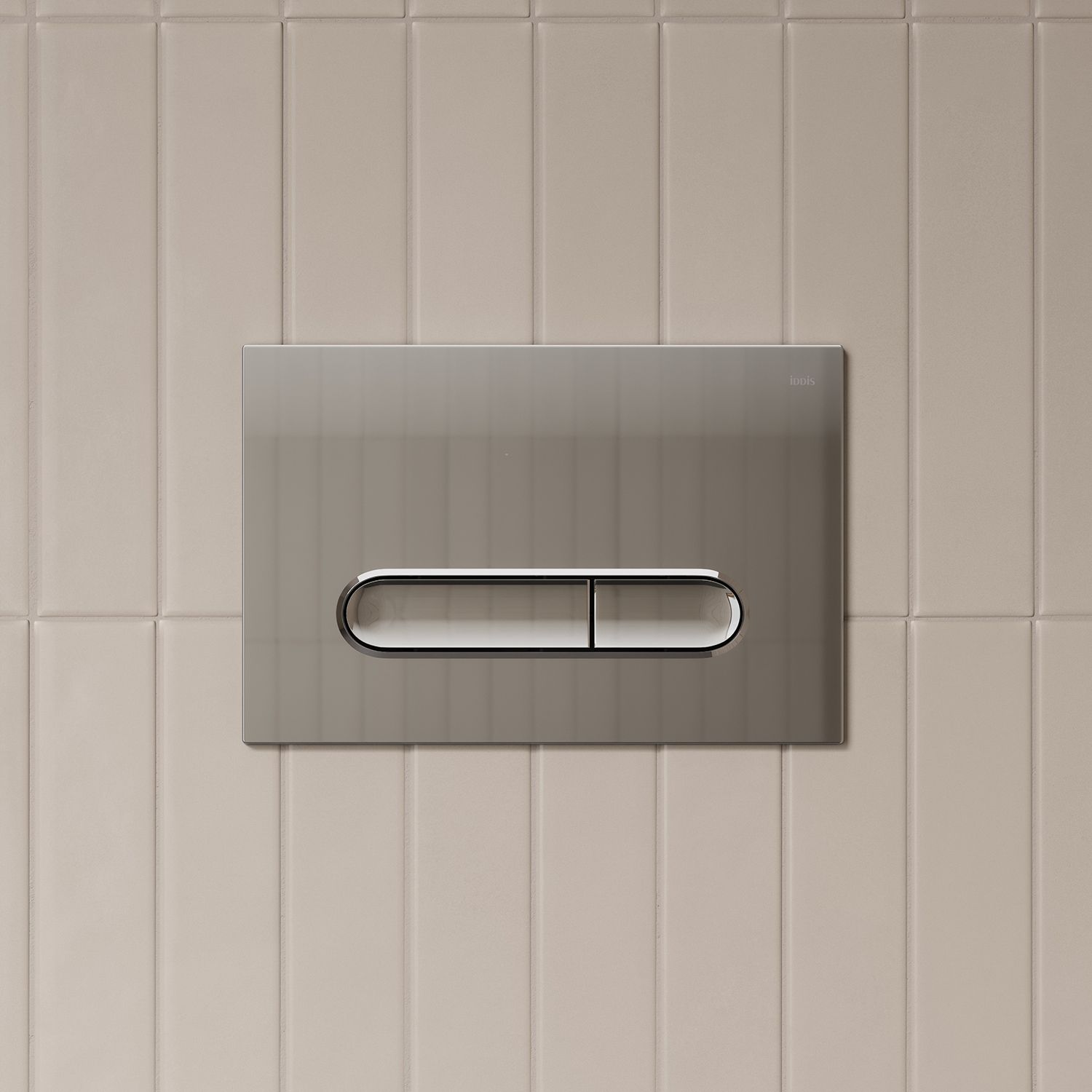 Фото товара на маркетплейсе ozon Кнопка смыва для инсталляции IDDIS, ABS-пластик, глянцевый хром, Unifix, UNI31CHi77