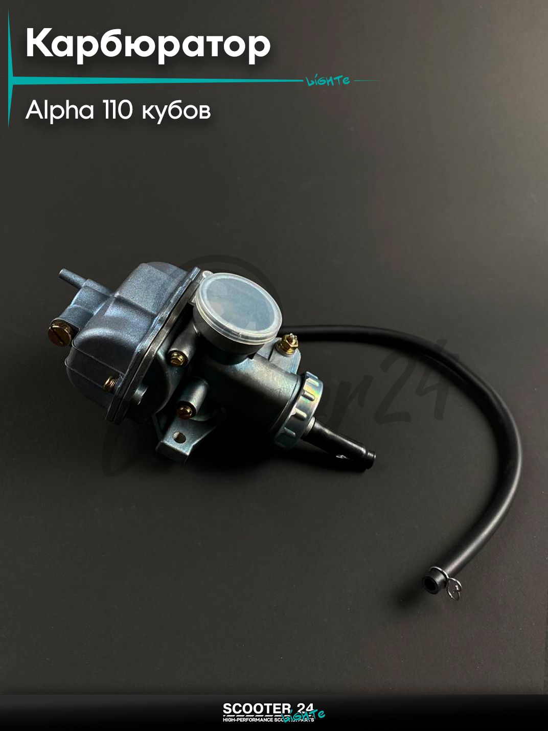 Карбюратор PZ22 на мопед и мотоцикл ALPHA / Альфа Дельта 110 кубов