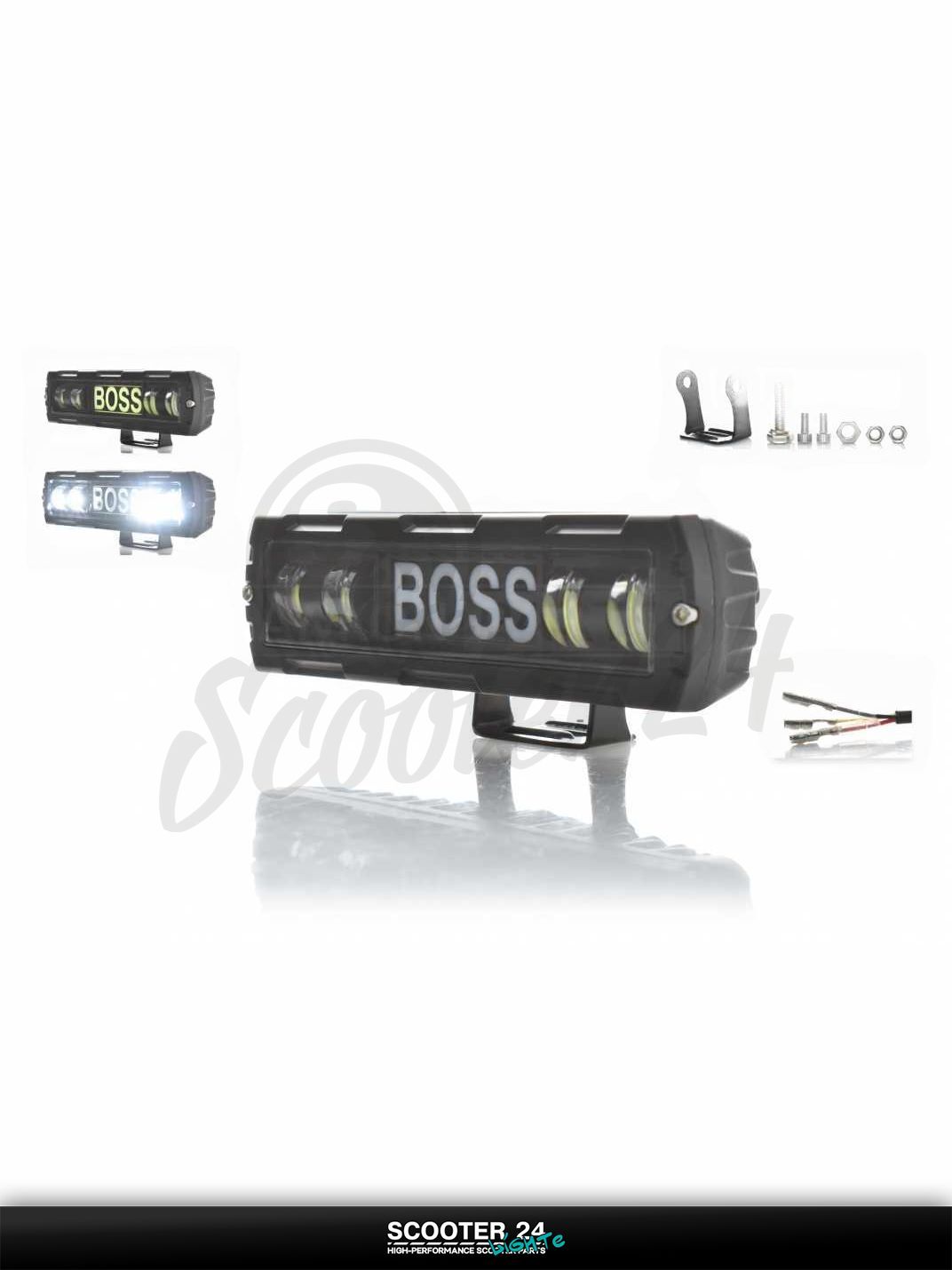 Фара дополнительная диодная балка 160-45 IP67 многорежимная W24-5L1 универсальная на мотоцикл / питбайк и скутер квадроцикл