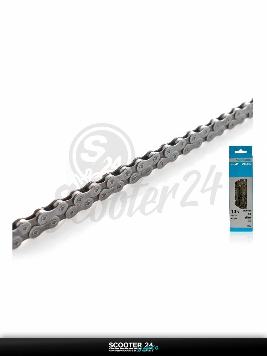 Цепь трансмиссии приводная для мотоцикла усиленная вело 116 L звеньев, 10 скоростей "SHMN Deore NG-X" #CN-NG54/XMN-066